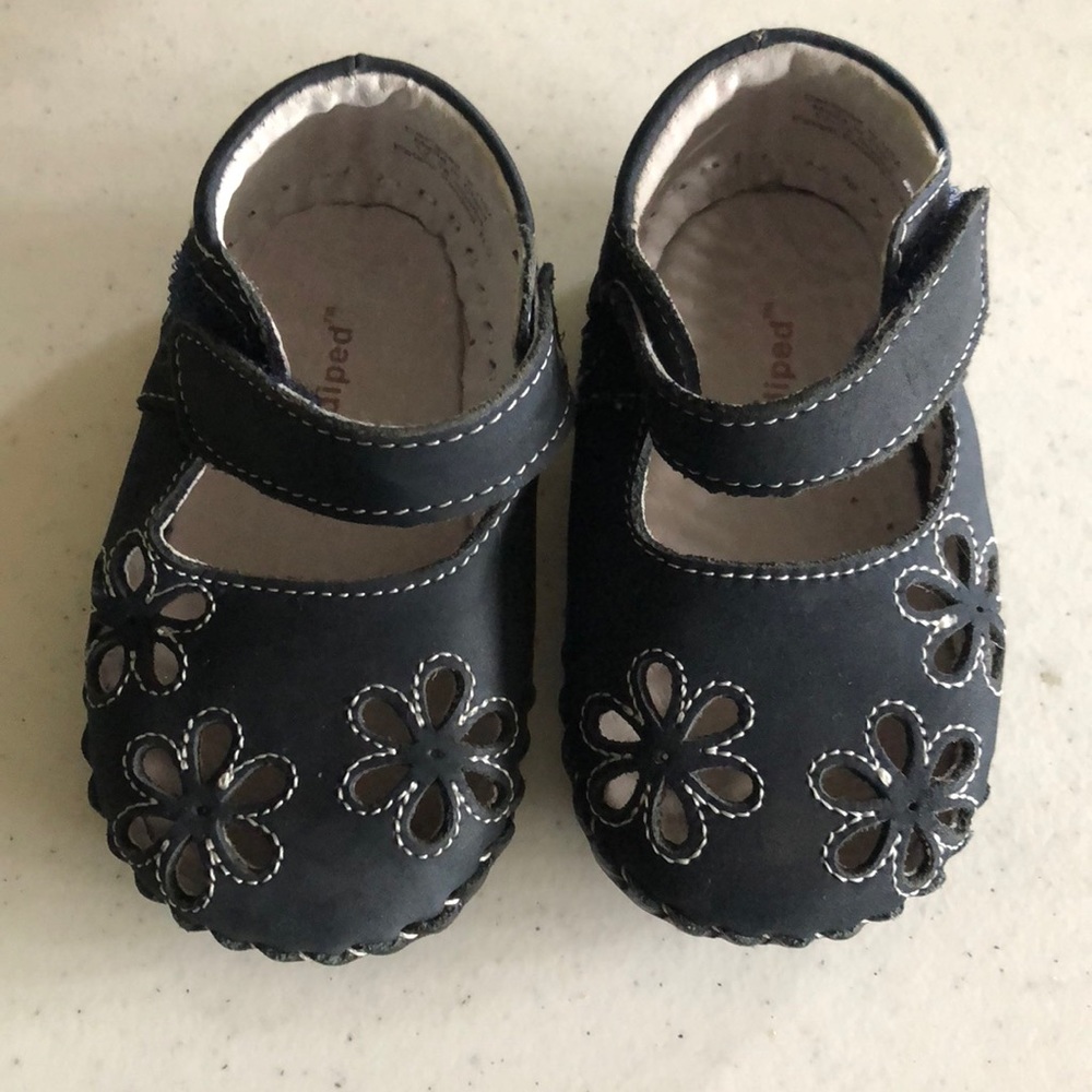 Pediped anya shoes navy size 12-18 months